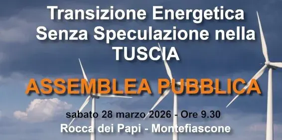 Transizione energetica Senza Speculazione